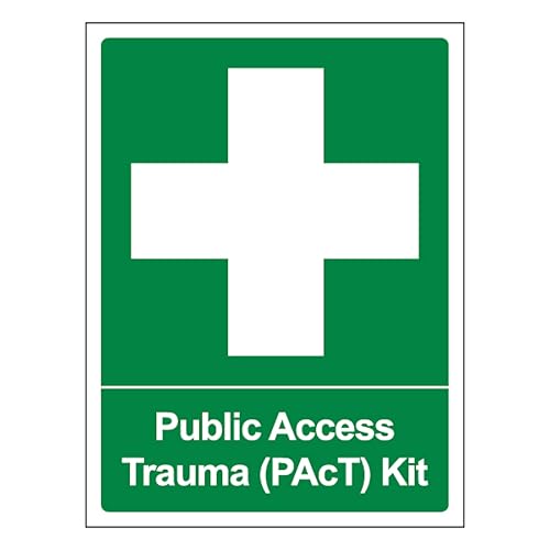 Kit trauma public PACT panneau rigide 1mm fluorescent pour zones de grand passage