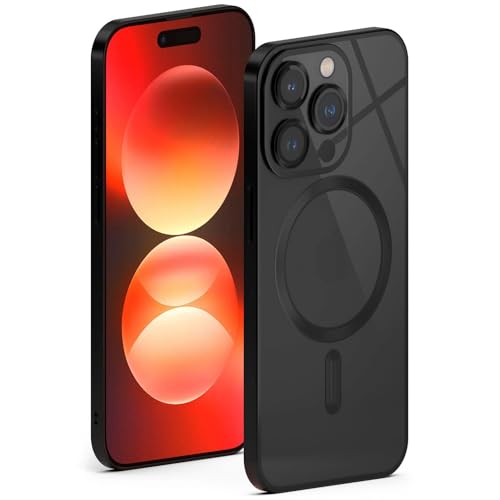 Coque iPhone 15 Pro MagSafe ONEFLOW Aura transparente et noire