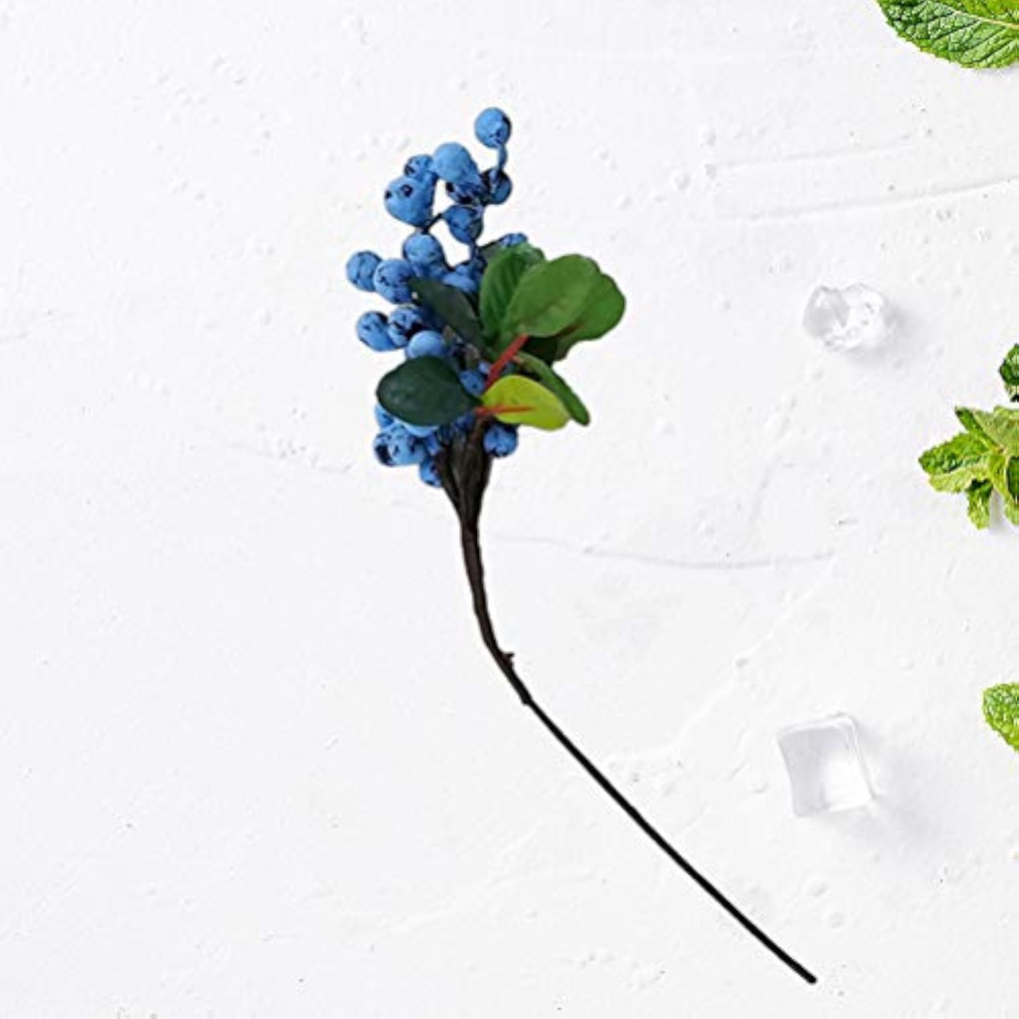 Artificial Lifelike Blueberries Decorative Fruit Plants