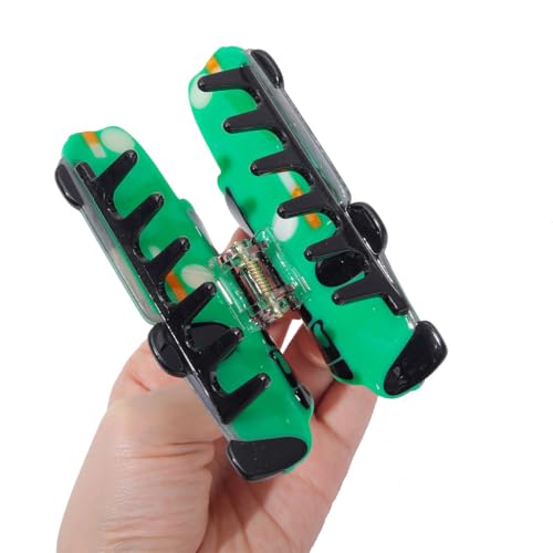 Green Sports Car Hair Claw Clip - 3.66 Inch Large Acetate Hair Claw for Women, Teens, Girls, Non-Slip Grip, Fashion Hair Accessories for Thick Hair, Ponytail, Bun Gift