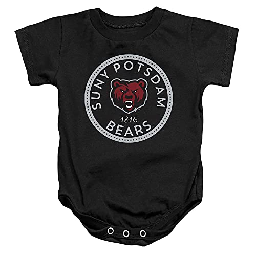 State University of New York at Potsdam Official Plaid Badge Unisex Infant Snap Suit for Baby