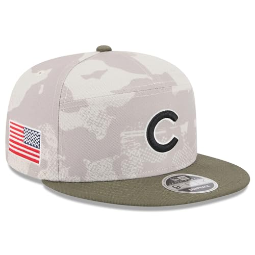 New Era Chicago Cubs 9FIFTY 2025 Armed Forces Day Snapback Cap, Adjustable Hat