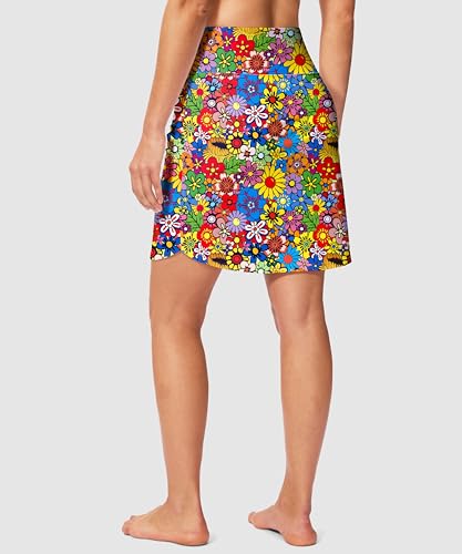 Image of Viodia Women's 18 inch /20 inch Long Swim Skirt High Waisted Modest Swimsuits Skirt Bathing Suit Tummy Control Swim Bottoms
