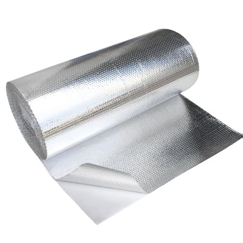 Gykutix Pannello Isolante Termico Adesivo in Alluminio e Fibra di