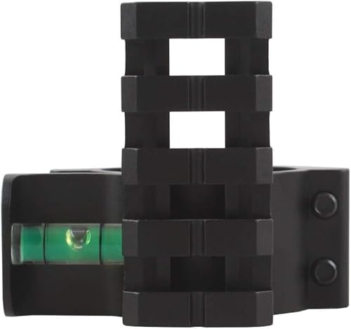 Miniatura 3 de Hygoo Adaptador táctico de anillo de alcance de 1.181 in1 pulgada y 1 pulgada, riel de tejedorpicatinny, montaje de abrazadera de barril con nivel