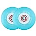 Rollerex 2-Pack, 92A LED Light-Up Wheels w/Bearings (for Any Product Using Inline Skate Wheels)(Multiple Size and Color Options Available) (Eternal Blue, 72mm)