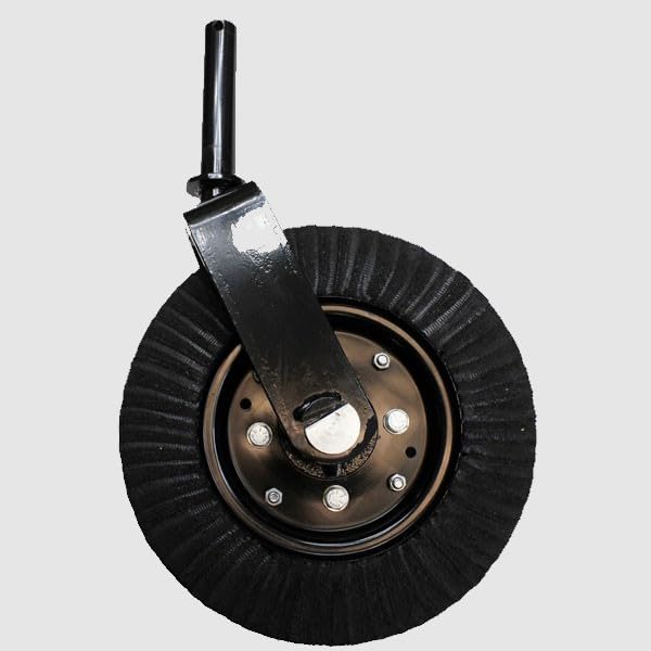 1 1/2 Fork Dia 15 Laminated tire with Cast Iron Hub Heavy Duty Tail Wheel Assembly