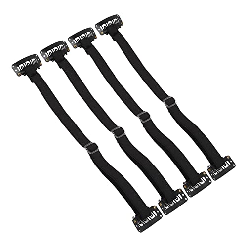 Face Band, face lifr strap 4Pcs Facelift Bands, face lift band with Clips, Adjustable Elastic Face Stretching Lifting Strap, Face Slimming Bands Eyebrows and Eyes Clip for Face Shaping (Black)