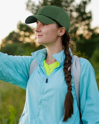 Image of Womens Satin Lined Unstructured Baseball Cap Unisex Silk Lining Washed Cotton Adjustable Vintage Dad Hat