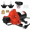 33-Series Water Pressure Pump - 115V AC, 4.0GPM, 50 PSI, Self Priming, Smart Pressure Switch, for RV, Caravan, Off-Grid, Marine, and Industrial Use