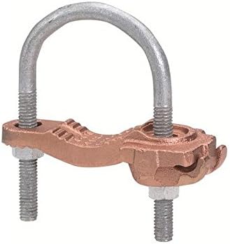 Pipe Ground Clamp, 4AWG, 8.62In