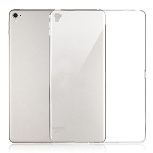For iPad Pro 9.7Inch, Fullkang Slim HD Soft TPU Silicone Gel Scrub Case Cover (Orange)