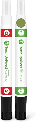 Vista 31 de TouchUpDirect PRC Firecracker - Pintura de retoque compatible con Jeep Exact Match - Kit de pinceles Rojo Petardo