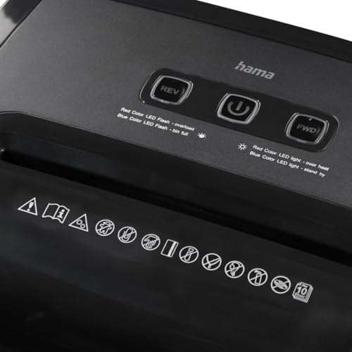 Destructora de documentos Hama trituradora de papel microcorte contra el fraude 5