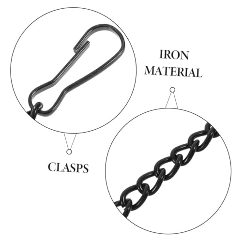 Image of 4pcs Decorative Hanging Chains for Bird Feeders Heavy Duty Picture Hanging Hardware Straps for Wall for Plants and Lanterns Lengths