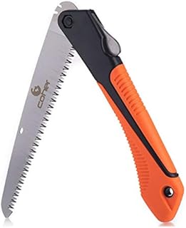 Folding Saw, 8 Inch Rugged Blade Hand Saw, Best for Camping, Gardening, Hunting | Cutting Wood, PVC, Bone, Pruning Saw with Ergonomic Non-Slip Handle Design