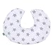 Lulando Minky - Cojín de lactancia (55 x 42 cm) para bebés y adultos. Ideal también para niños y como almohada de viaje. multicolor Mint - Grey Stars