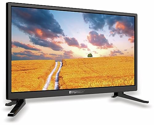 RED OPTICUM 24 Zoll TV - LE-24Z1S LED Fernseher (61cm) inkl. KFZ Adapter - Full HD Camping Fernseher 12V / 230V Betrieb mit Triple Tuner (DVB-C/-S2/-T2), CI+ Steckplatz, USB 2.0, HDMI, PVR-Funktion