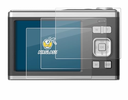 brotect Glass Screen Protector Film compatible with Rollei Compactline 10X (6 Pack) - Glass-Foil 9H Protection [Scratch Resistant, High Clarity]