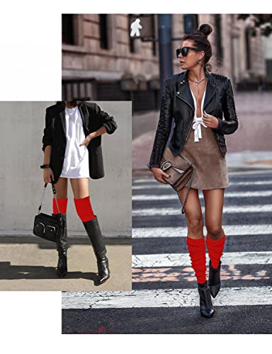 Image of v28 Women's Neon Knit Leg Warmer for 80s Party Dance Sports Yoga