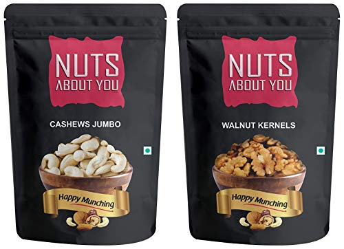 NUTS ABOUT YOU Cashews 250g and Walnut Kernels 400g