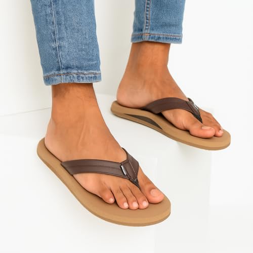 Image of SHAPECRUNCH Arch Support Slippers for Men - Ortho Slippers with MCR Sole to Reduce Pressure on Feet, Joints, and Back