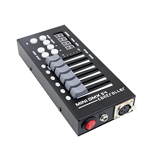 CIADAZ Mezclador Profesional Mano Mini Consola DMX DJ Etapa de iluminación del Controlador 54ch DMX...