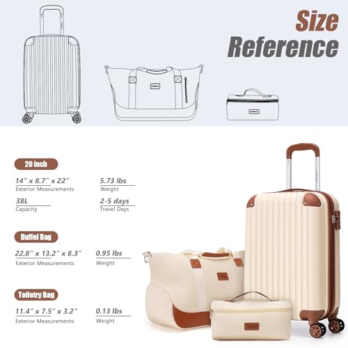 Cosbarn 3-Piece Luggage Set