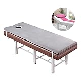 Faltbare Matratzenauflage aus Memory-Schaum, Futon mit Atemloch, Spa/Salon-Therapie-Bettkissen, grau, 80 x 190 cm – ideal für Profis und den Heimgebrauch