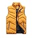 Produktbild Herren Weste Bodywarmer Steppweste Funktionsweste Outdoor Freizeit Sport Style Mit Stehkragen (Gelb,XXL)