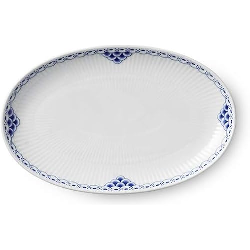 Royal Copenhagen 1028390 Princess Oval Dish, 9.3 x 5.9 inches (23.5 x 15 cm), Wedding Gift, White