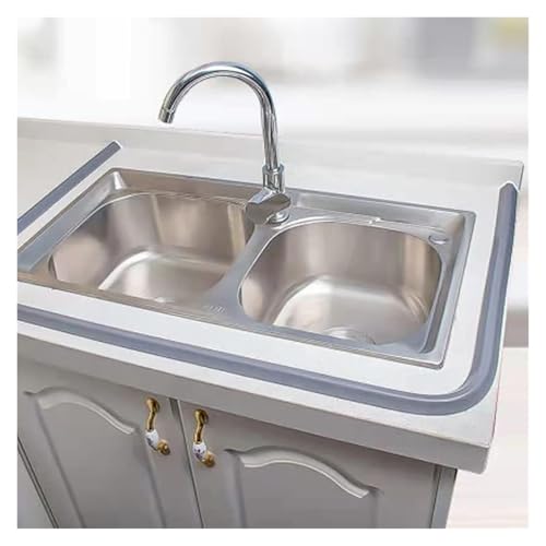 Joint de seuil de douche 2M joint de sol pliable blanc de lavabo et d'angle - 3
