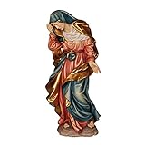 Einzeln aufwändig handbemalt Marienfigur die Schmerzhafte Holz, geschnitzt handbemalt 60 cm