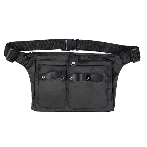 Beavorty Riñonera para Tijeras de Peluquería Nylon Resistente Cinturón Ajustable Bolsa Portátil Multifuncional para Herramientas de Barbería y Estuche Compacto para Viajes