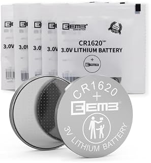 EEMB CR1620 Bateria litowa 3V Li-MnO  Bateria przyciskowa 1620 Bateria ECR11620 DL1620 Kompatybilna z zegarkiem Klucz Fob Kalkulator Samochodowy pilot Zdalnego sterowania Mobile Game Zabawki Inteligentne urządzenia(5)