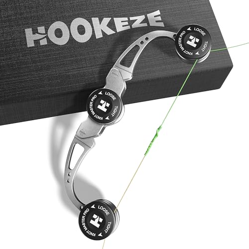 HOOK-EZE FG Knot Tying Tool, GT Knot Assist for Braid to Leader Connection, Adjustable Tension, Fast...