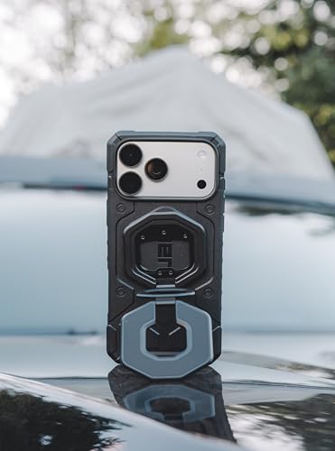 Image of Urban Armor Gear UAG Pathfinder Magnetic Compatible, Rugged Shockproof Anti-Slip Military Grade Protective Case /Cover Designed for iPhone 17 Pro Max (2025) - Black