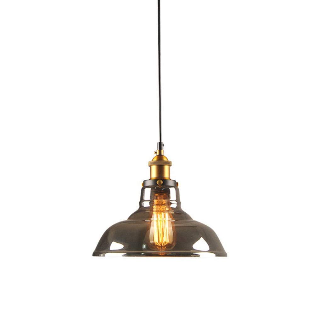 Candelabro estilo industrial con acabados rústicos y detalles de vidrio templado