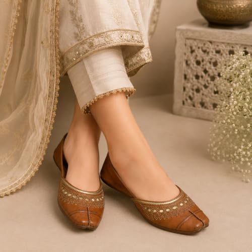 Image of Flip Flop Punjabi Jutti Khussa Shoes Leather Shoes Jooti Loafers Shoes