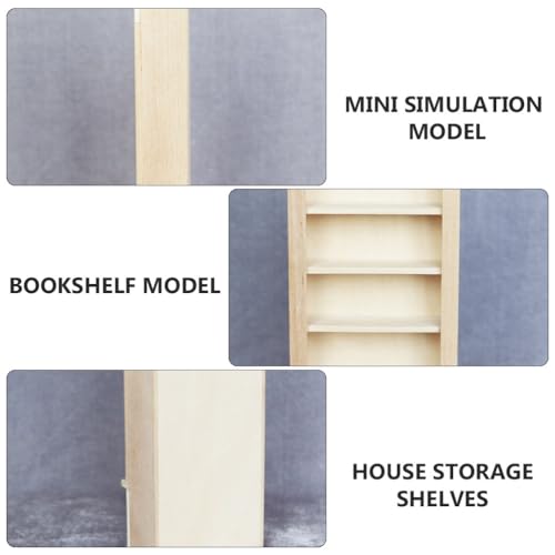 Mini étagère de rangement 1:12 SHINEOFI pour organiser les accessoires miniatures éparpillés - 5
