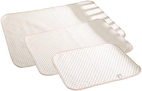 3-Pack Baby-Friendly Incontinence Mattress Pad Fast Absorbing Organic Soft Cotton Multilayered Reusable Leak-Proof Urine Crib Pad Breathable Bed Mat for Women, Baby & The Elderly