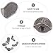 Ipetboom 24pcs Stainless Metal Flanged Nut Assortment Kit M4 M5 M6 M8 Butterfly Handle Nuts for Machine Hardware DIY Tools Industrial Fasteners