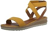 À enfiler Lucky Brand Femme Thimba Sandale cale, Jaune maïs, 41 EU
