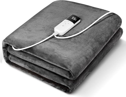 【Amazon.co.jp限定】2024新進化 電気毛布 3分速暖 10段階温度調節 2/4/8Hタイマー設定 敷き 掛け 電気膝掛...