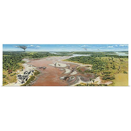 GREATBIGCANVAS Dinosaur National Monument Panorama. Late Jurassic of North America Poster Print, 48"x16"