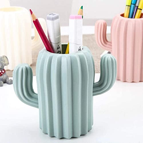 Portapenne Portapenne a Forma di pianta, portaoggetti in plastica per Studenti alla Moda e Creativo, Stanza Personalizzata Multifunzionale (Bianco)