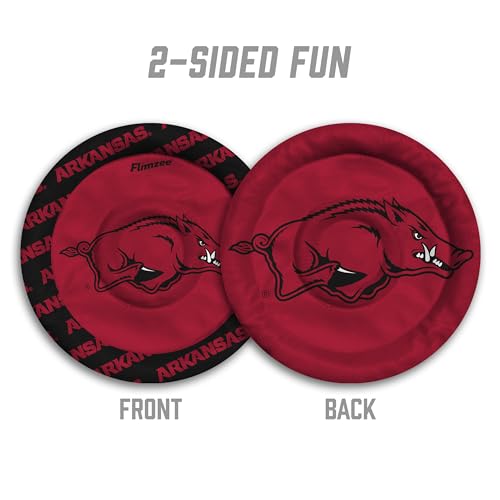 Image of YouTheFan NCAA Arkansas Razorbacks Flimzee Bean-Bag Flying Disc