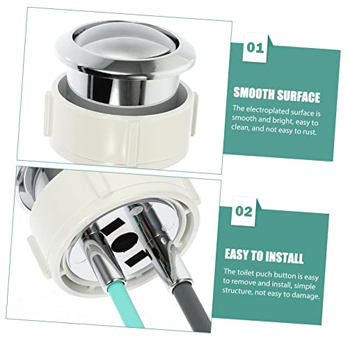Botón de descarga para inodoro Uonlytech: solucione pérdidas de agua con este pack de 2 uds 7