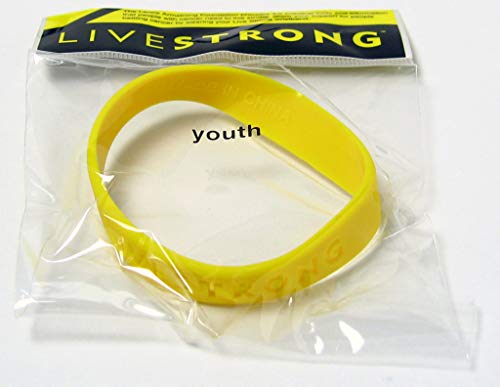 Official Live Strong Lance Armstrong Yellow Cancer LiveSTRONG Rubber Wristband Bracelet YOUTH...