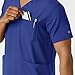 Wink Scrubs for Men, Boundless, Multi-Pocket V-Neck Tops with 4 Pockets, Galaxy Blue, M